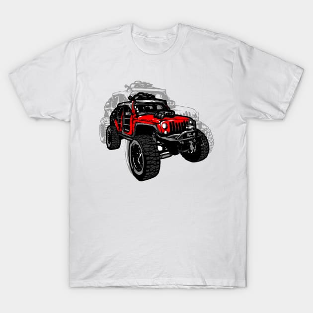 rubicon jeep T-Shirt by stonehouse art